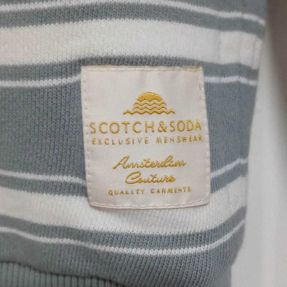 Scotch & Soda Blue and White Striped Sweatshirt - Picture 7 of 13